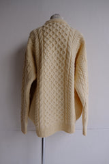 aran knit cardigan