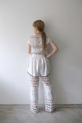 crochet lace pants