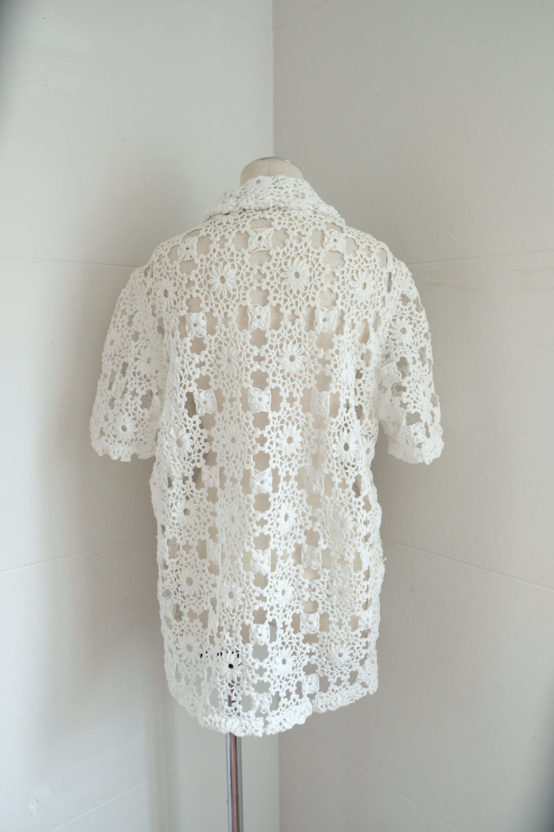 crochet lace shirt