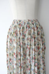 floral chiffon pants