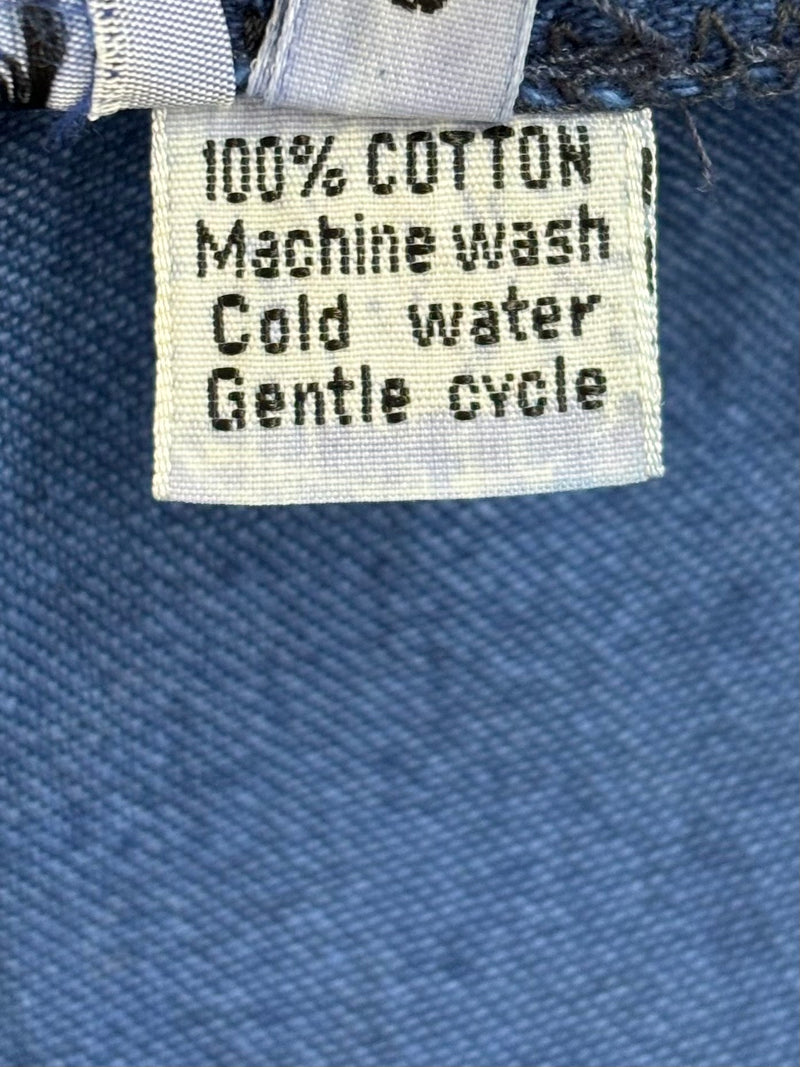 open side denim pants