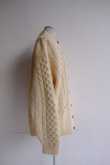 aran knit cardigan