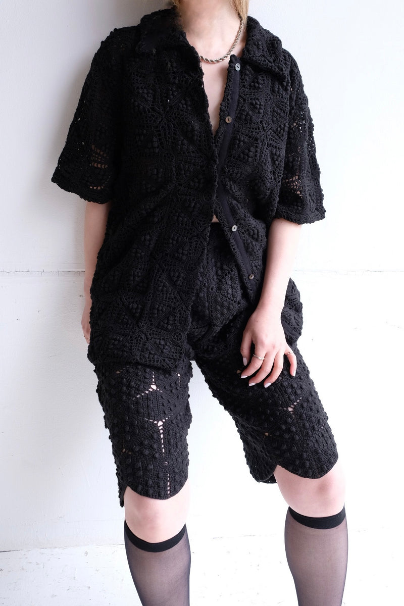 crochet lace half pants