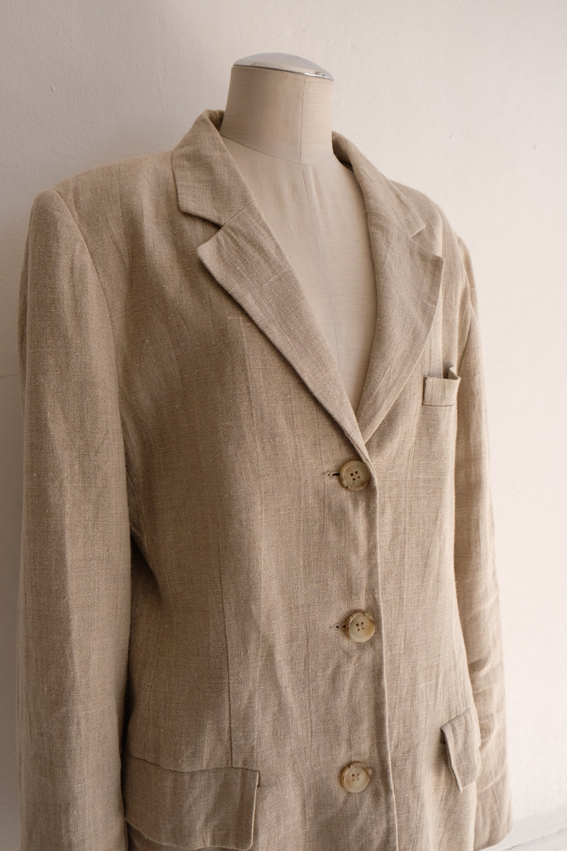 linen tailored jacket