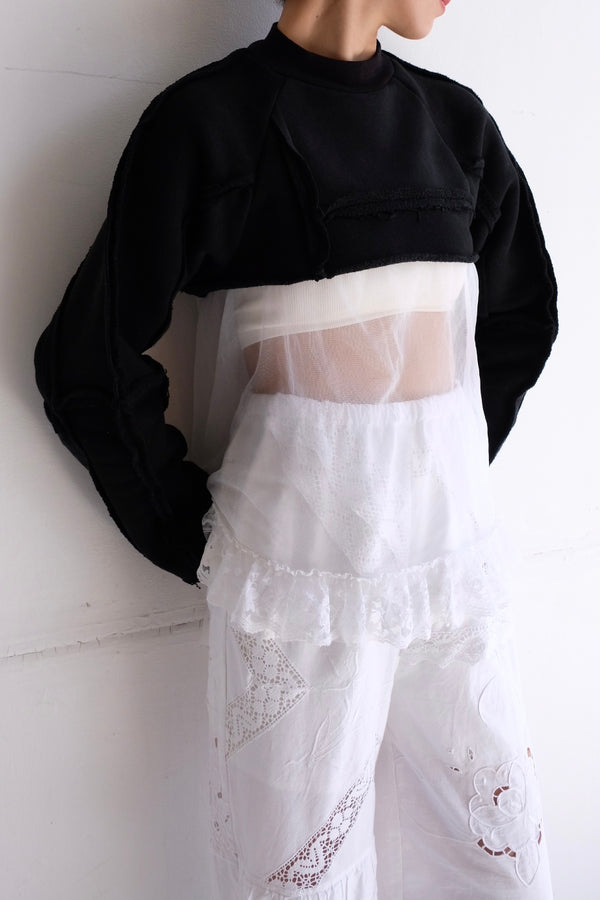 short high neck sweat