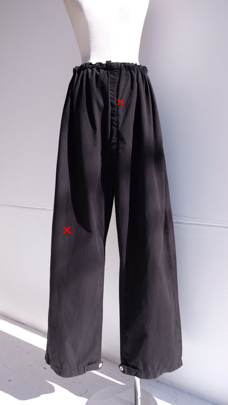 black snow pants