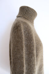 mohair turtleneck knit