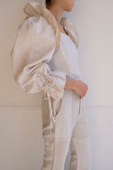 mermaid fin linen blouse
