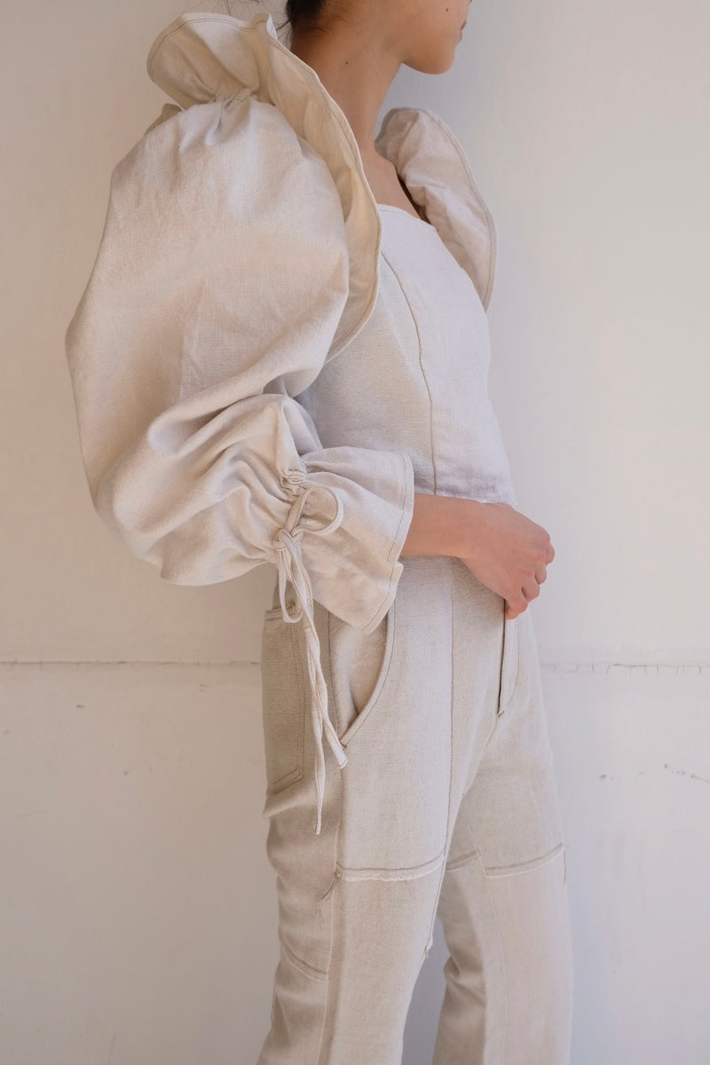 mermaid fin linen blouse