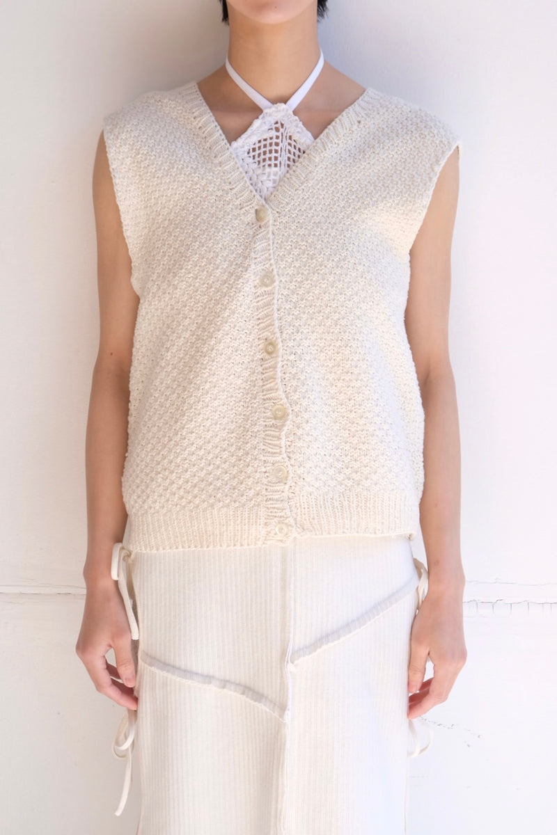 no sleeve knit vest