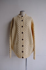 aran knit cardigan
