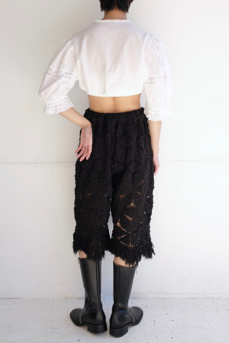 crochet lace half pants
