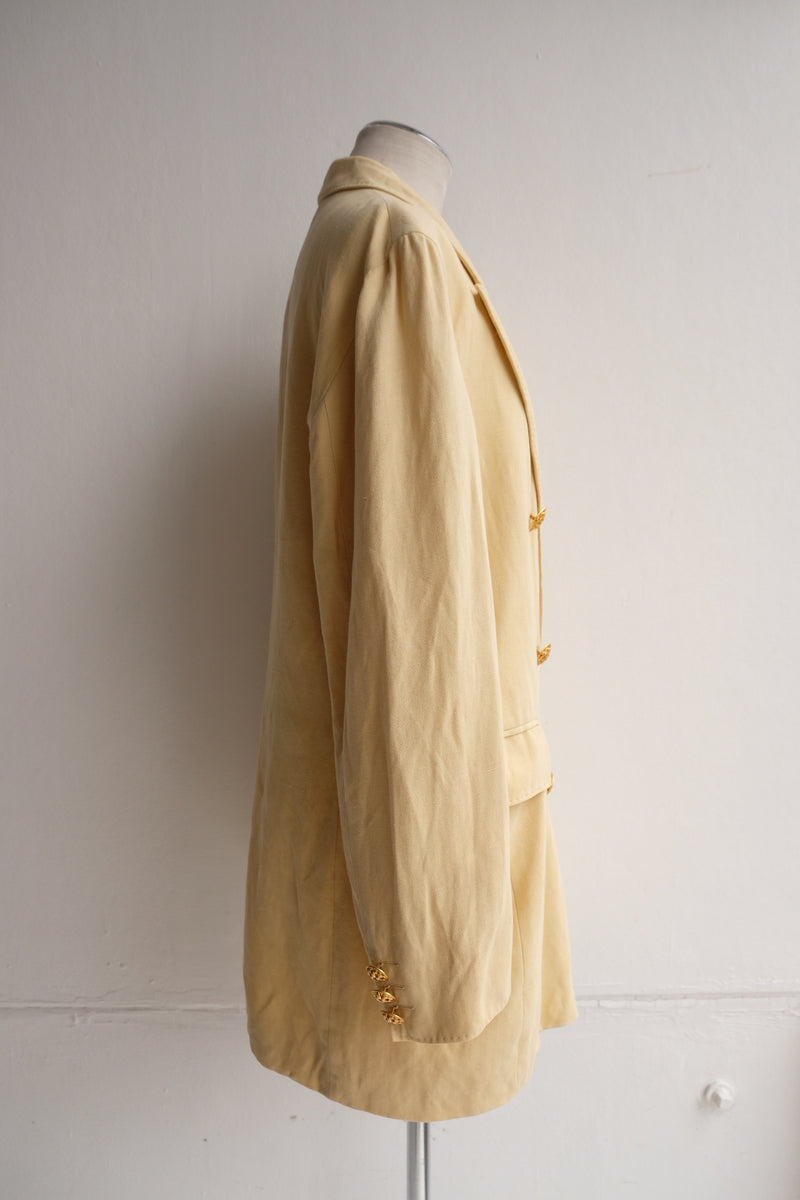 cotton linen tailored jacket