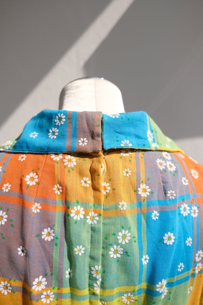 flower rainbow long dress