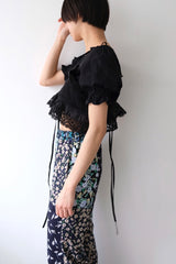 half sleeve short blouse