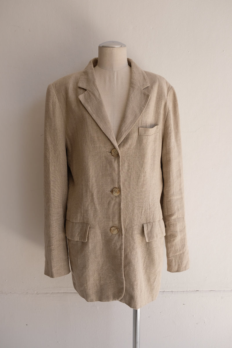 linen tailored jacket