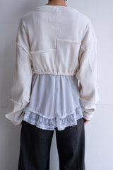 cropped jersey top