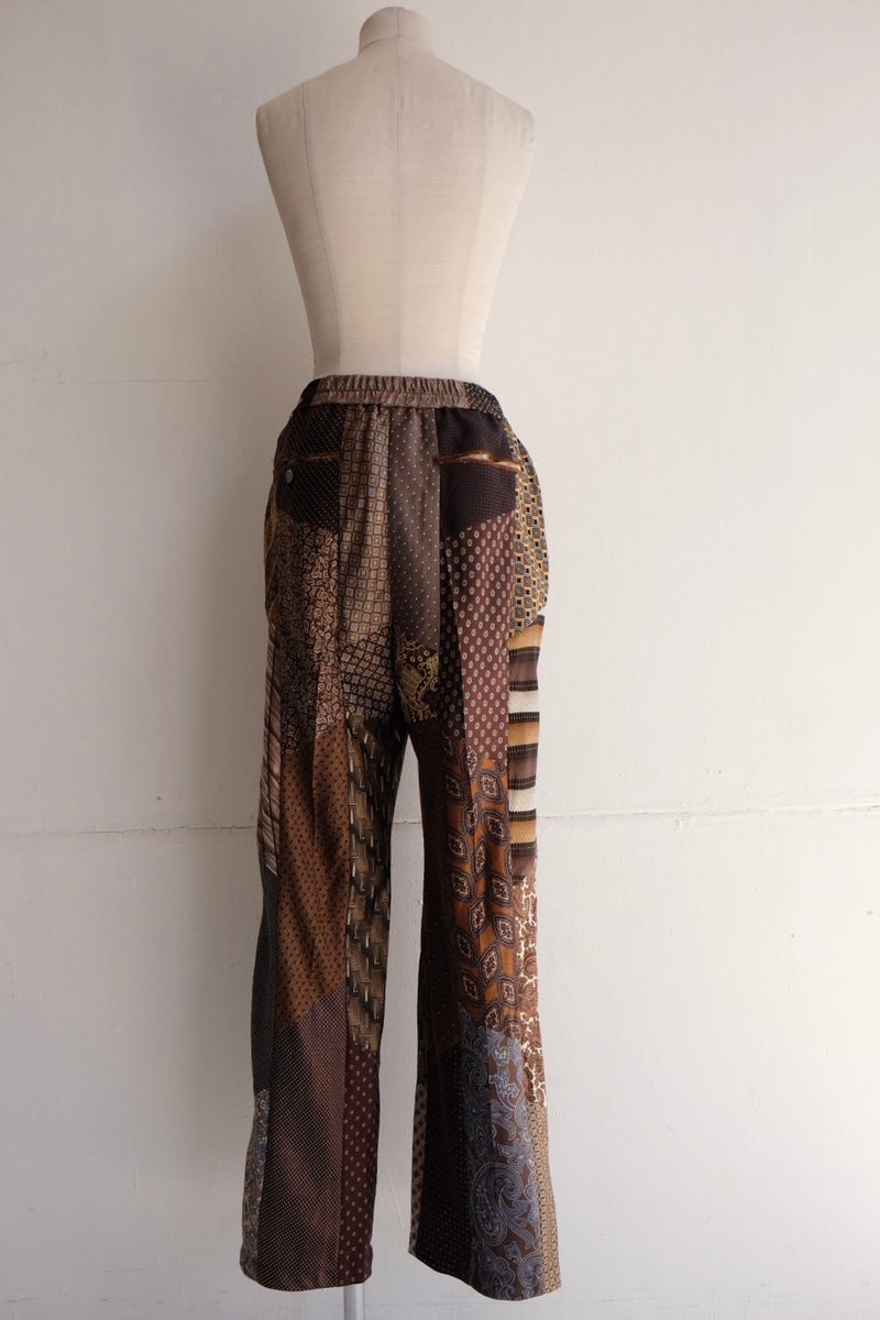 tie patchwork easy pants