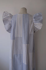 stripe frill dress