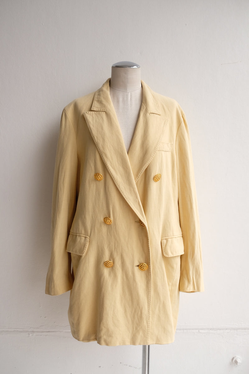 cotton linen tailored jacket