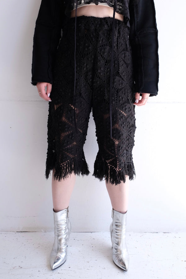 crochet lace half pants