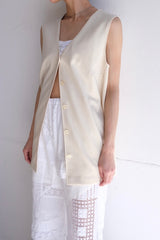 no sleeve long vest