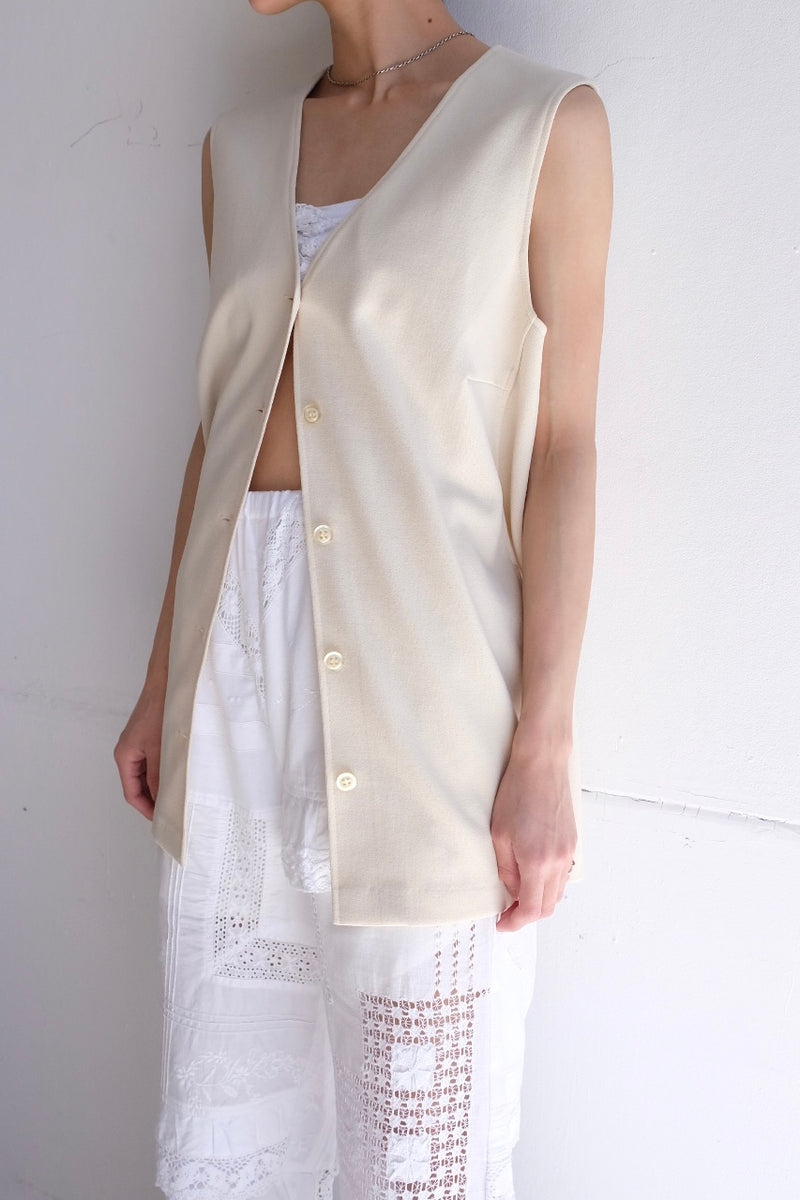no sleeve long vest