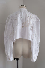 cutwork short blouse
