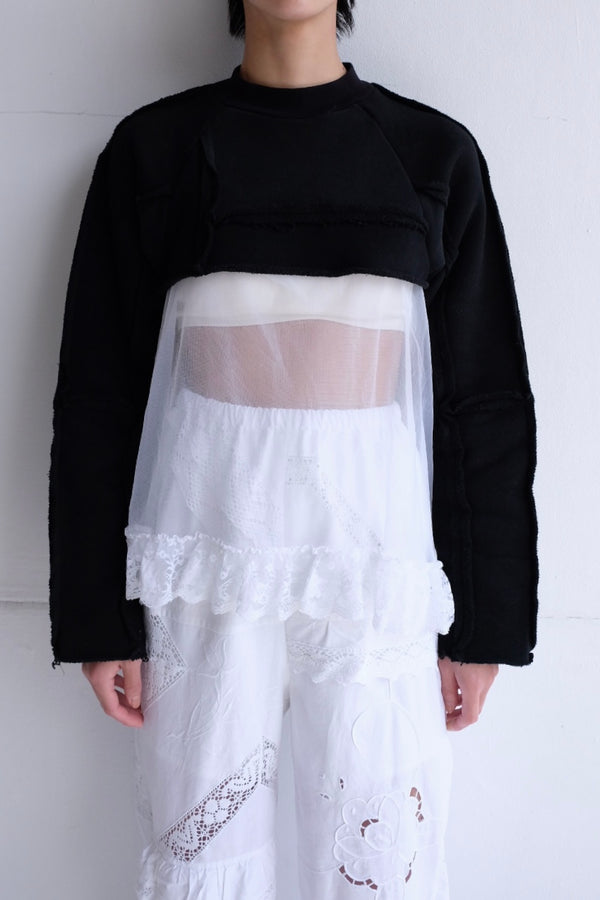 short high neck sweat