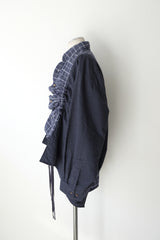 check shirring shirt