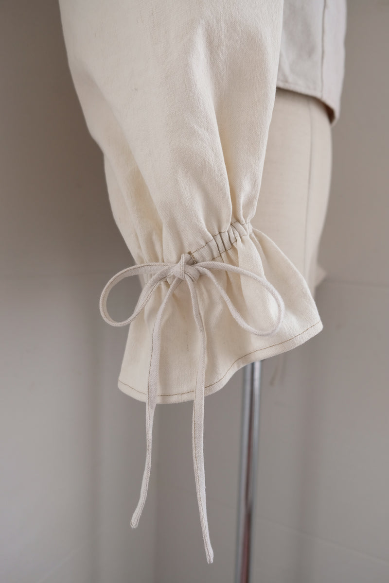 mermaid fin linen blouse