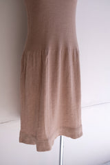 rib knit no sleeve dress