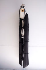 rib ribbon long dress