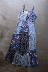 flower rayon long dress