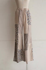 flower rayon flare pants