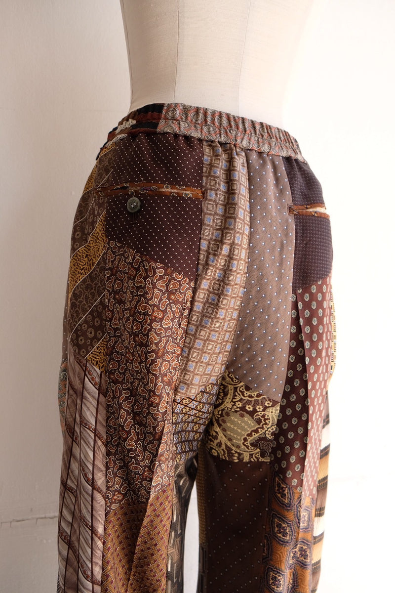 tie patchwork easy pants