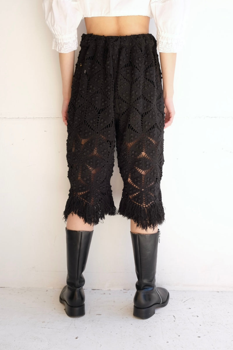 crochet lace half pants