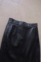 leather mini skirt