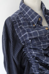 check shirring shirt