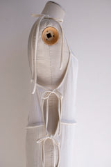 rib ribbon long dress