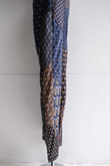 tie patchwork easy pants