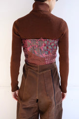 tie patchwork bustier