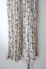 floral chiffon pants