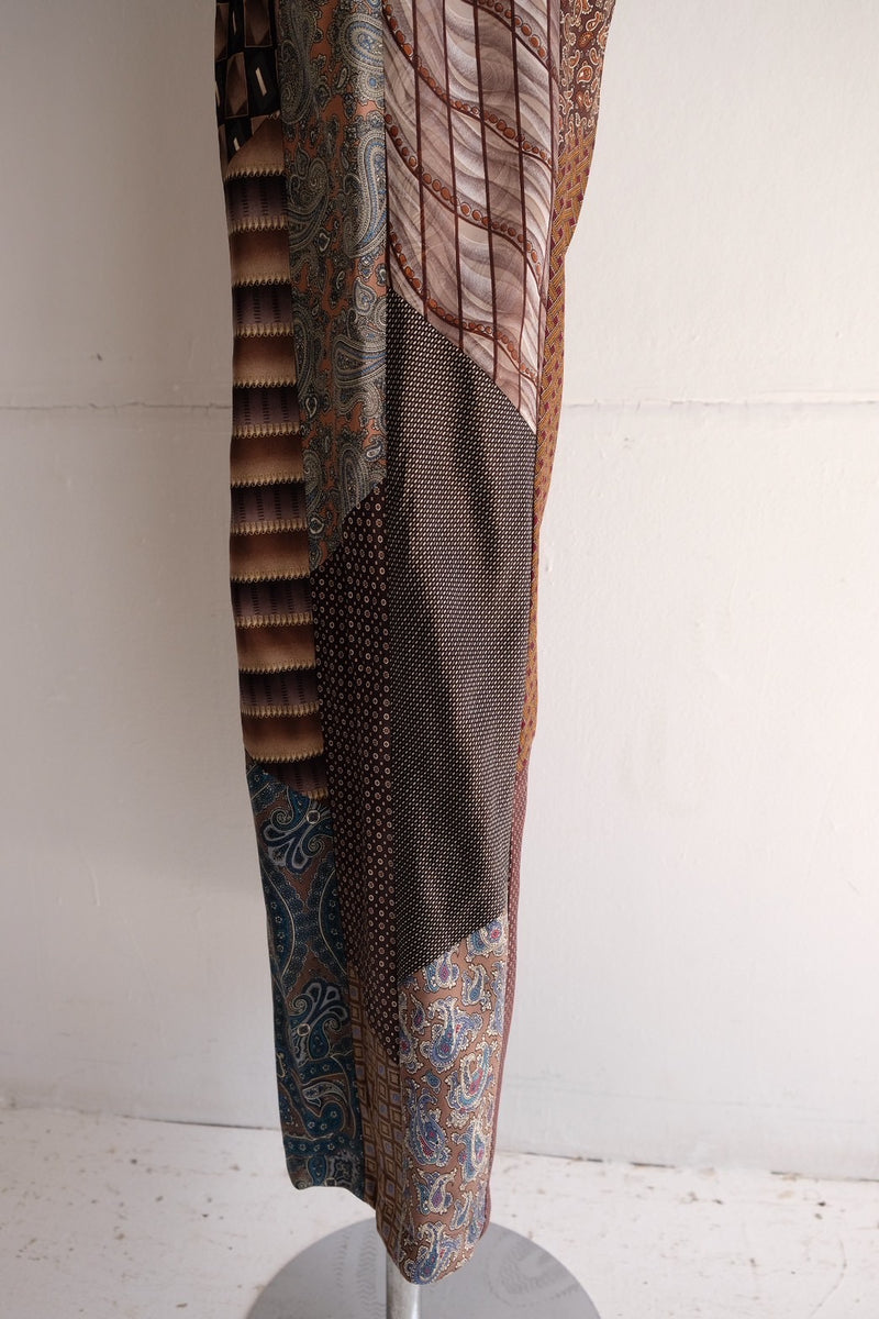 tie patchwork easy pants