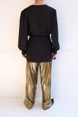 linen wrap mini skirt