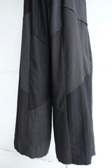 summer  suit tuck wide pants