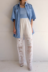crochet lace pants