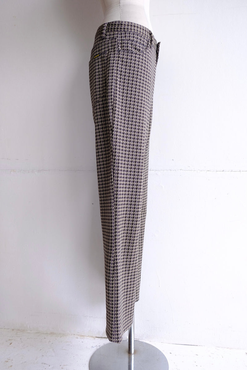 houndstooth pattern pants