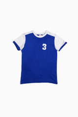 70’s numbering logo T-shirt (BLUE/3)