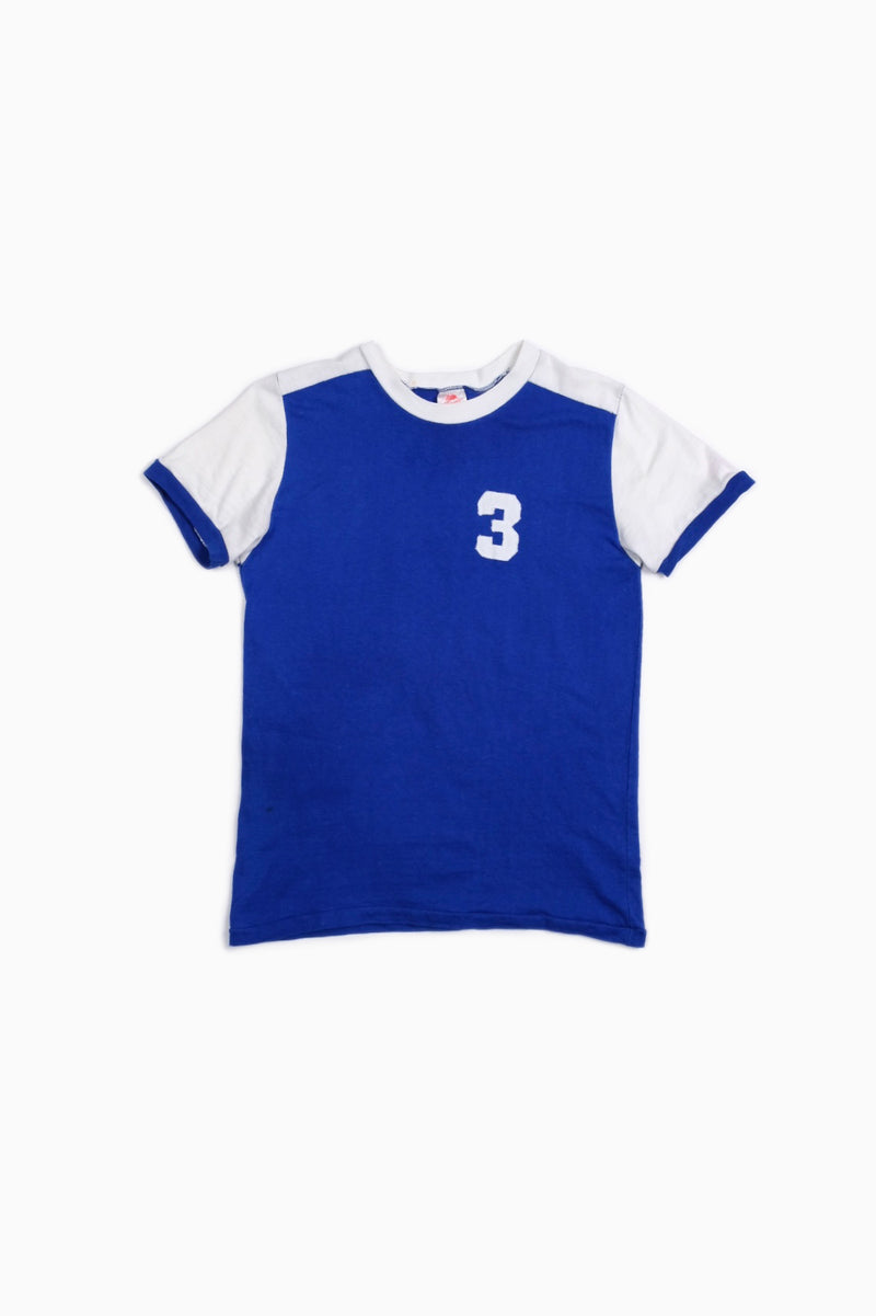 70’s numbering logo T-shirt (BLUE/3)